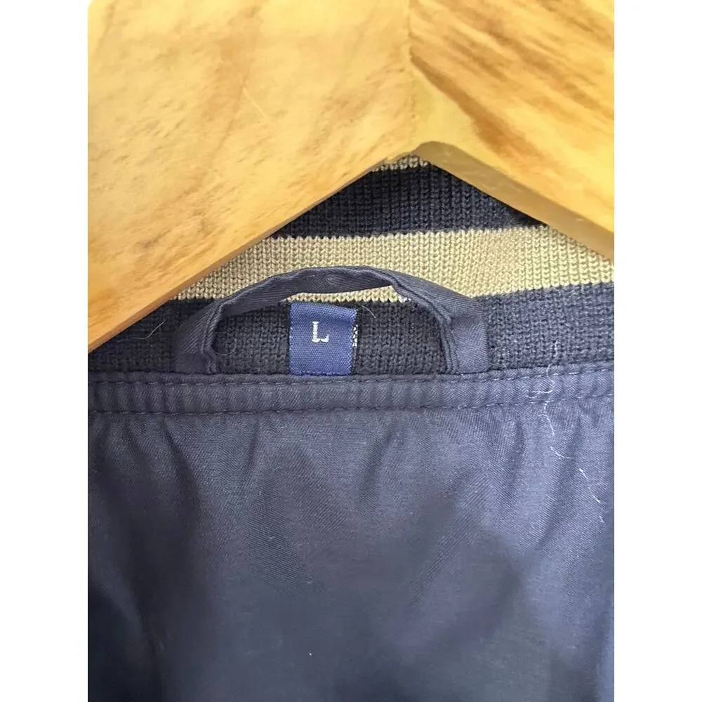 Vintage Winner Mate Microfiber Navy Blue 1/4 Zip Pullover Jacket Men's Large